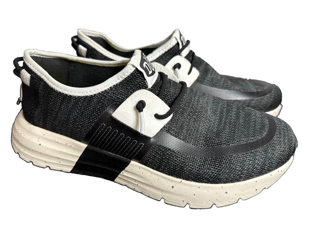 Hey Dude Sirocco M Sport Mode Black/White Men’s Size 7